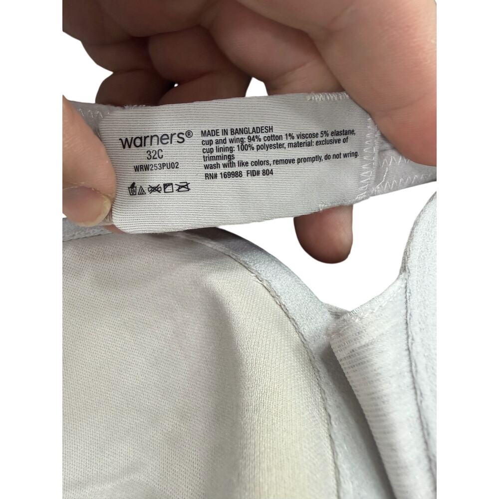 Warners Women’s Bra size 32C Underwire T-Shirt Bra NEW #J557 - Picture 8 of 9
